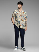 Men's Multicolor Casual Regular Fit Printed Half Sleeves Shirt