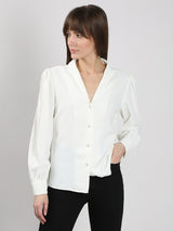 Women's White Button Down Shirt