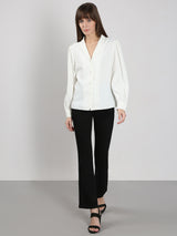 Women's White Button Down Shirt