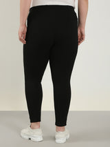 Women's Black High Rise Skinny Fit Jeggings