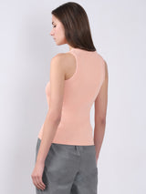 Women's Pink Ribbed Tank Top