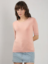 Women's Pink Knitted Top