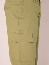 Men's Green Casual Regular Fit Solid Trousers