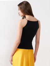 Women's Black Fitted Top