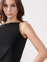 Women's Black Fitted Top
