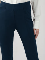Women's Navy High Rise Fitted Jeggings