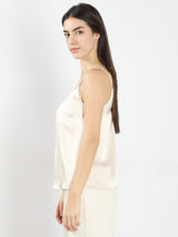 Women's Beige Slip Top
