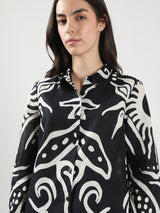 Women's Black Printed Shirt
