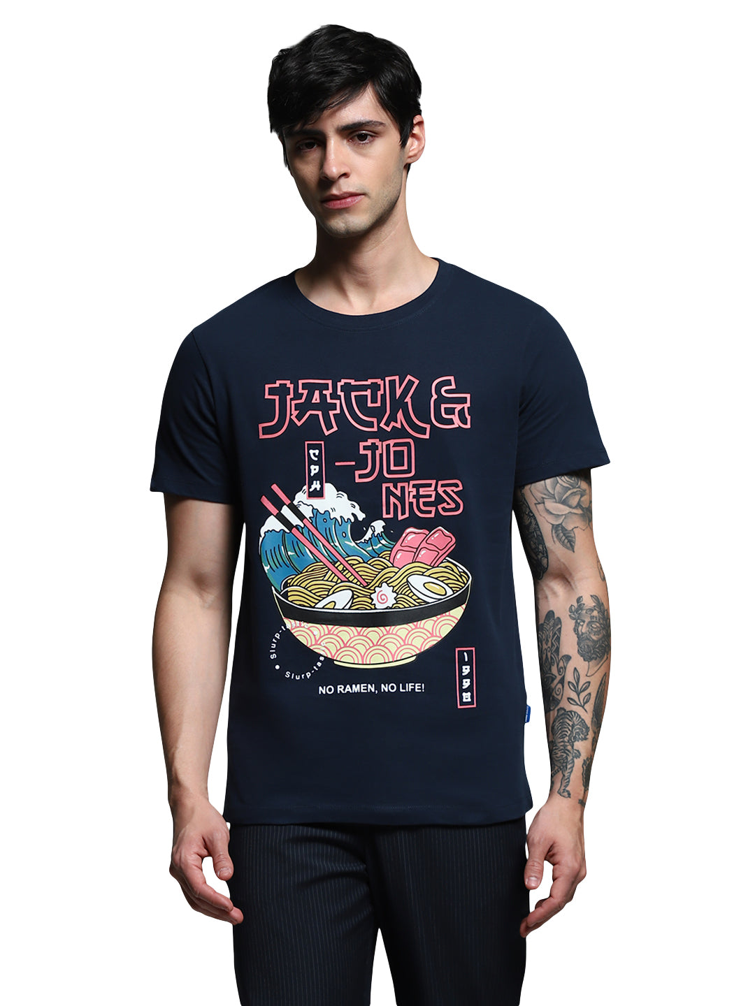 Men's Blue Regular Fit Tshirt