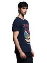 Men's Blue Regular Fit Tshirt