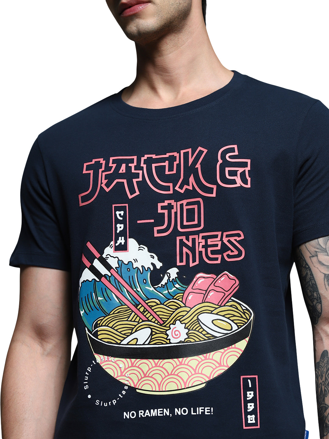 Men's Blue Regular Fit Tshirt