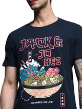 Men's Blue Regular Fit Tshirt