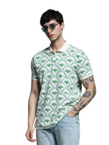 Men's White Regular Fit Polo Tshirt