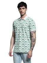 Men's White Regular Fit Polo Tshirt