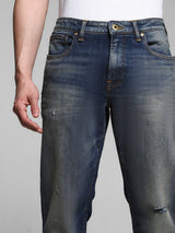 Men's Blue Casual Regular Fit Solid  Jeans