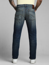Men's Blue Casual Slim Fit Solid  Jeans