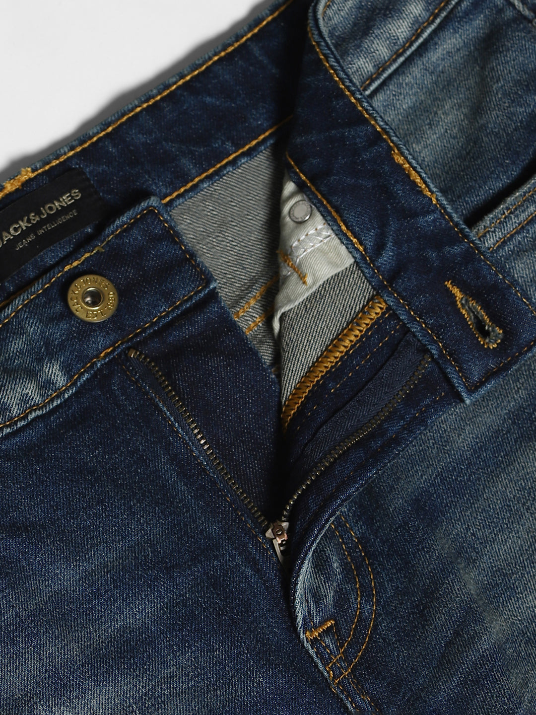 Men's Blue Casual Slim Fit Solid  Jeans