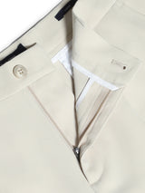 Men's Beige Straight Fit Korean Pants