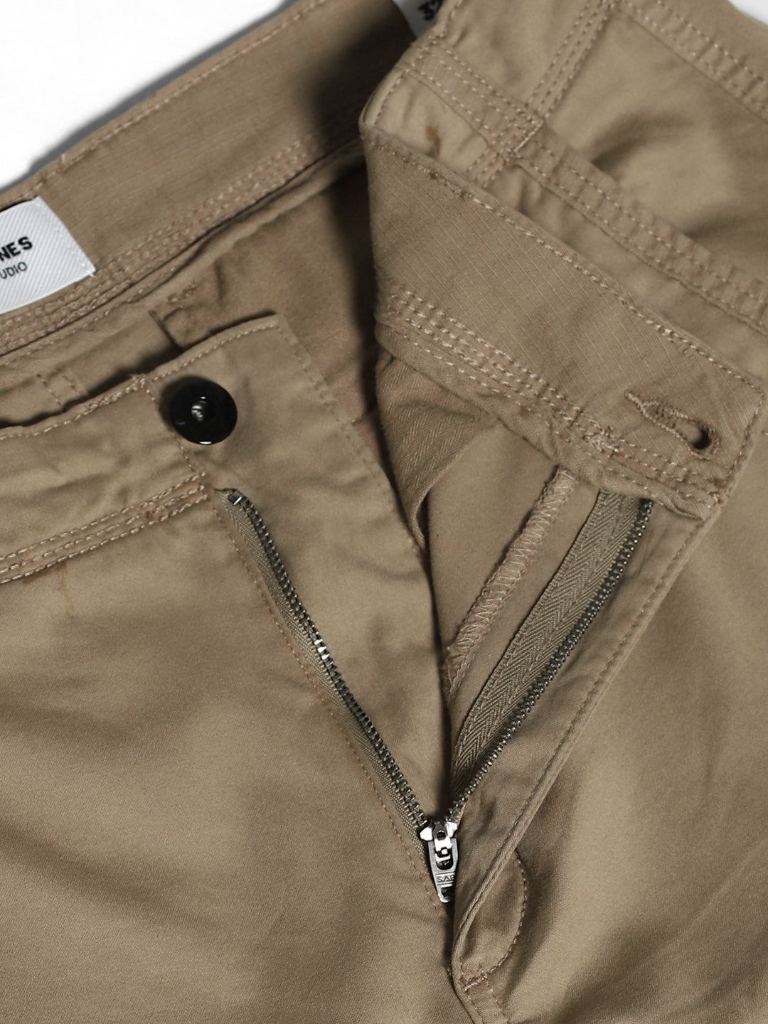 Men's Brown Straight Fit Cargo