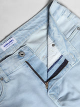 Men's Blue Casual Faded Slim Fit Low Rise Jeans