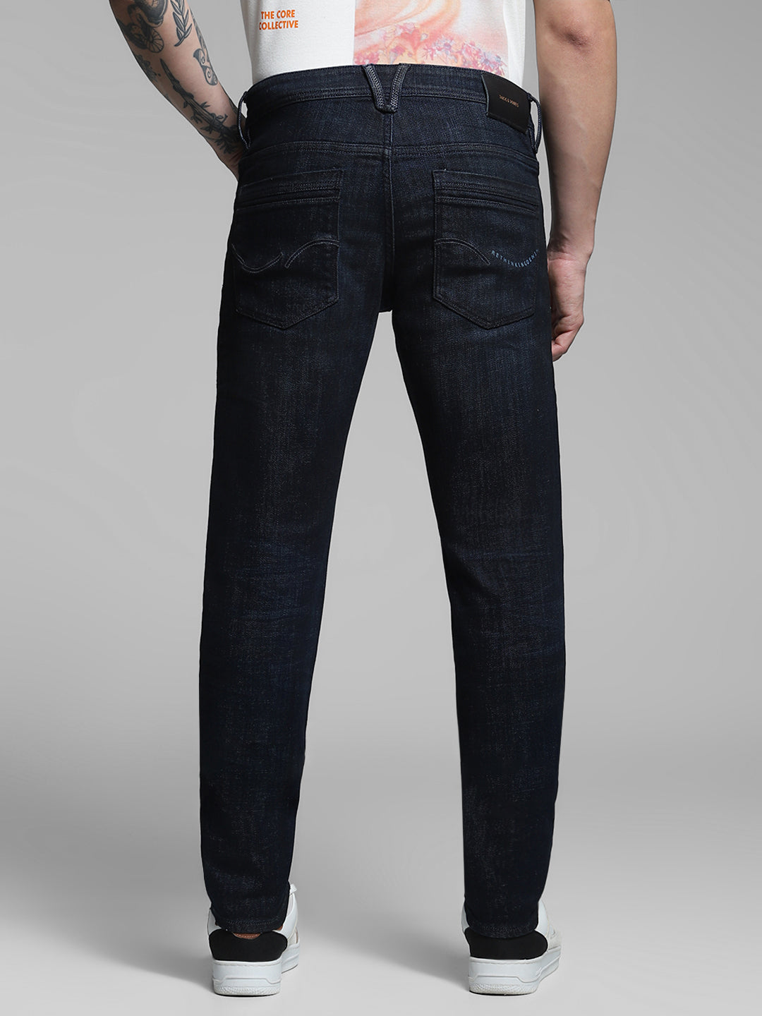 Men's Blue Casual Slim Fit Solid  Jeans