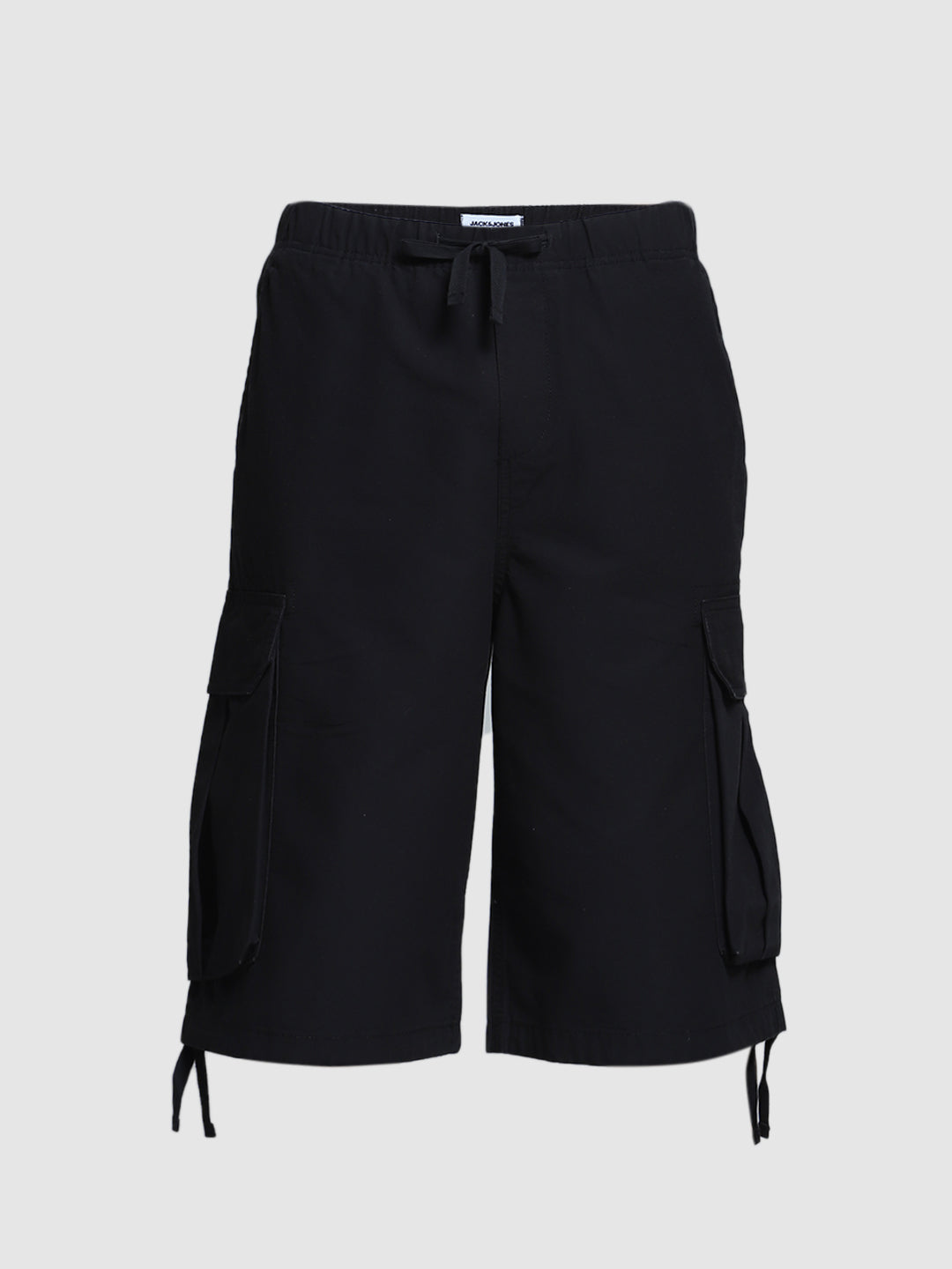 Men's Black Casual Regular Fit Solid  Shorts