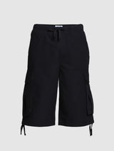 Men's Black Casual Regular Fit Solid  Shorts