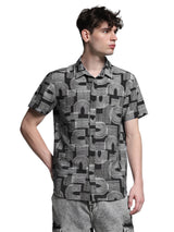 Men's Black Regular Fit Shirt