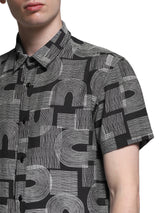 Men's Black Regular Fit Shirt