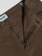 Men's Brown Casual Regular Fit Solid  Chinos