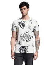 Men's White Slim Fit Tshirt
