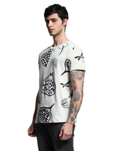 Men's White Slim Fit Tshirt