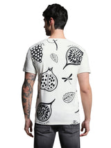 Men's White Slim Fit Tshirt