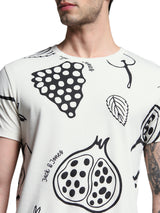 Men's White Slim Fit Tshirt