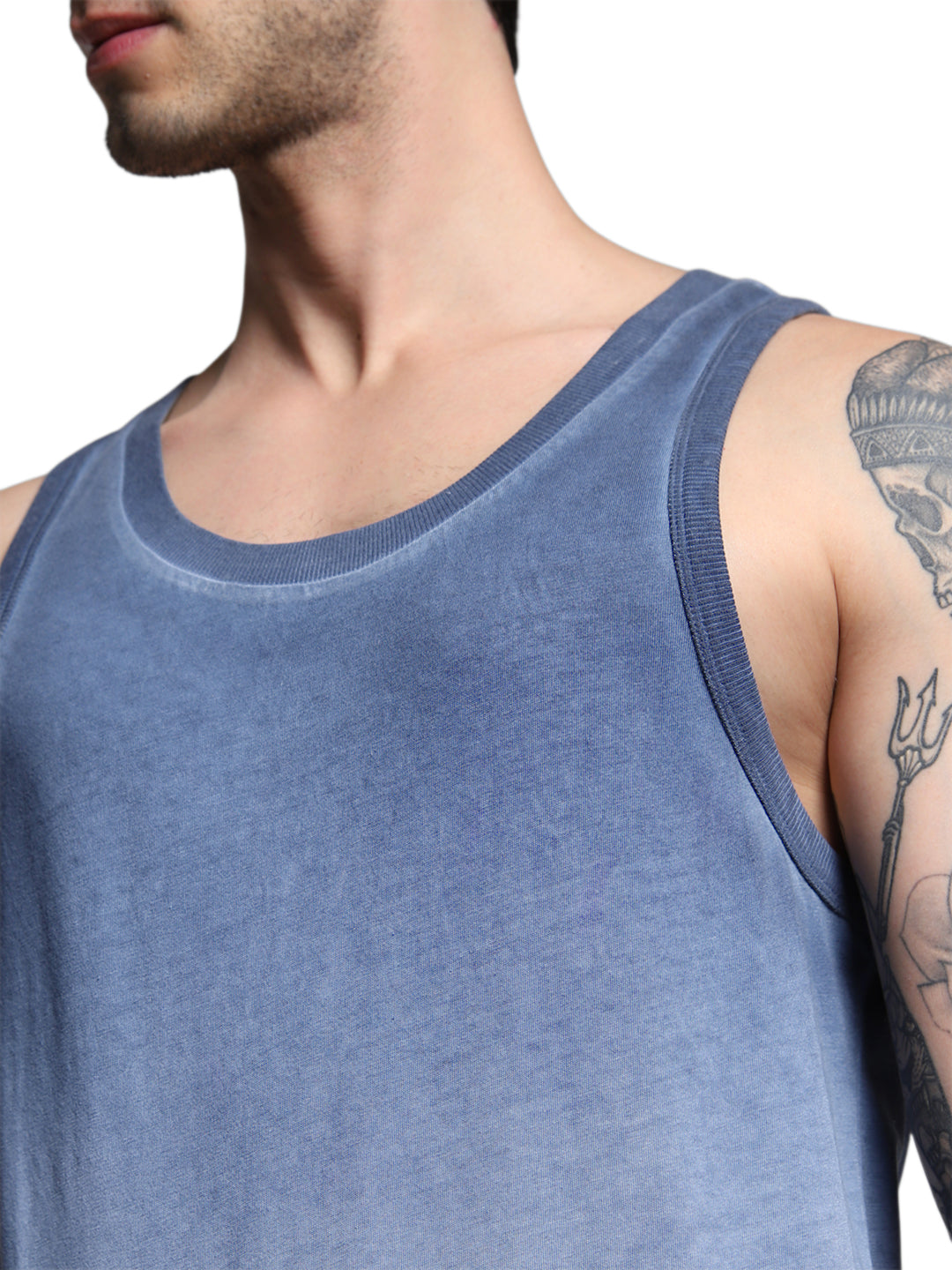 Men's Blue Regular Fit Vest