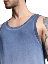 Men's Blue Regular Fit Vest