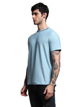 Men's Blue Regular Fit Tshirt