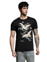 Men's Slim Fit Black Tshirt