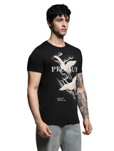 Men's Slim Fit Black Tshirt
