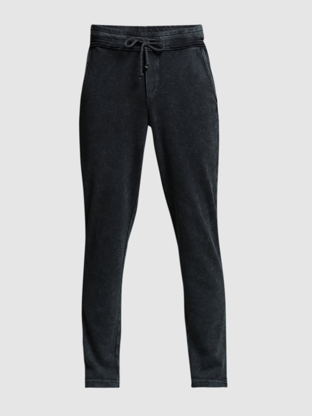 Men's Black Casual Regular Fit Solid  Track Pant