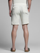 Men's White Casual Regular Fit Solid  Shorts
