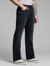 Men's Blue Casual Bootcut Solid  Jeans