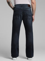 Men's Blue Casual Bootcut Solid  Jeans