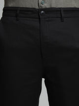 Men's Black Work Slim Fit Solid  Chinos