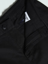 Men's Black Work Slim Fit Solid  Chinos