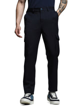 Men's Navy Straight Fit Cargo