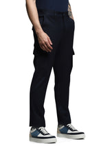 Men's Navy Straight Fit Cargo