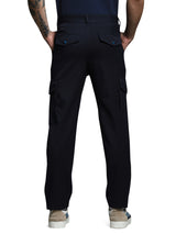 Men's Navy Straight Fit Cargo