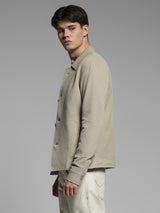 Men's Biege Casual Regular Fit Solid Full Sleeves Jacket