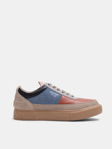 Men's Beige Casual Colourblocked Sneakers